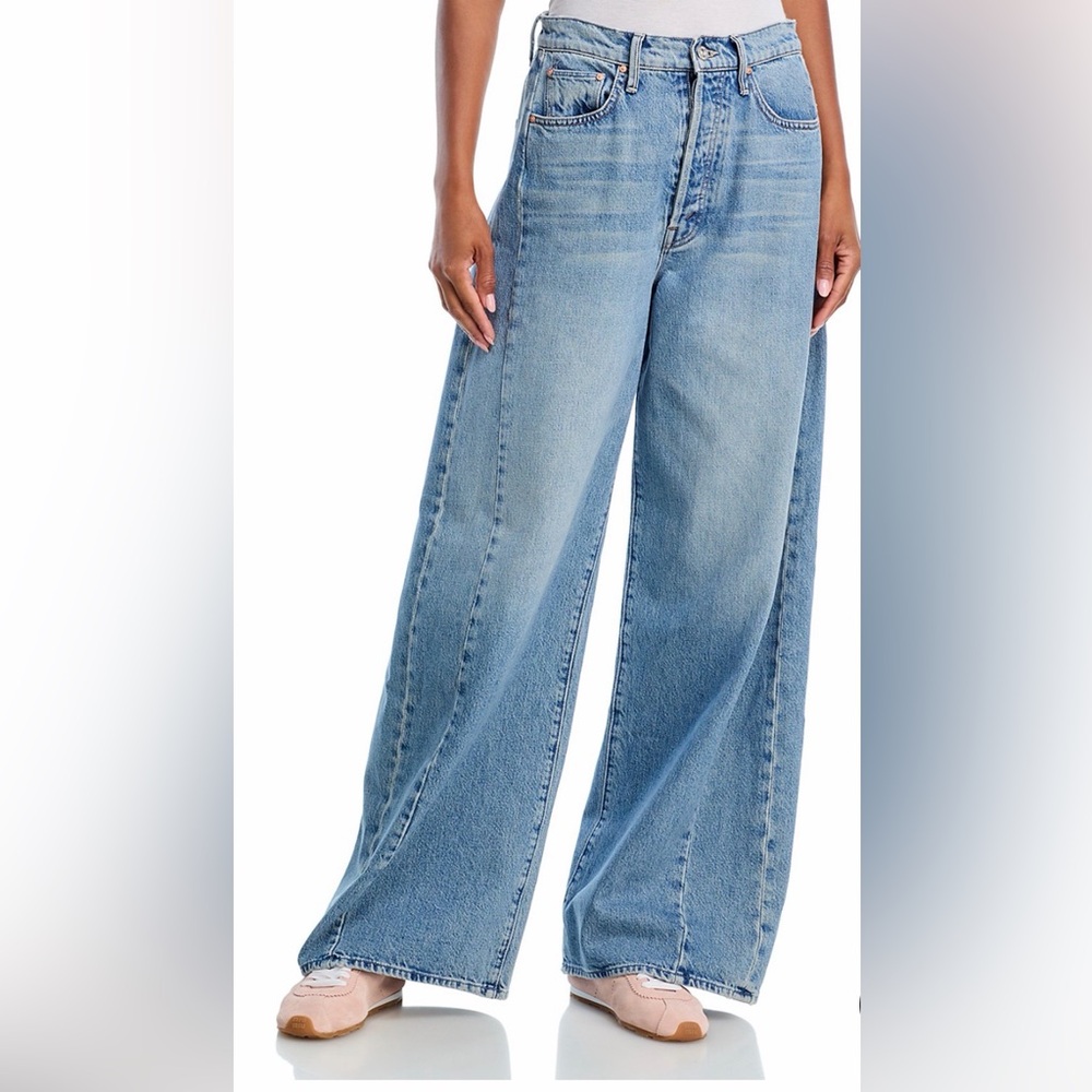 Pipe Dream Button Sneak Fray Jeans